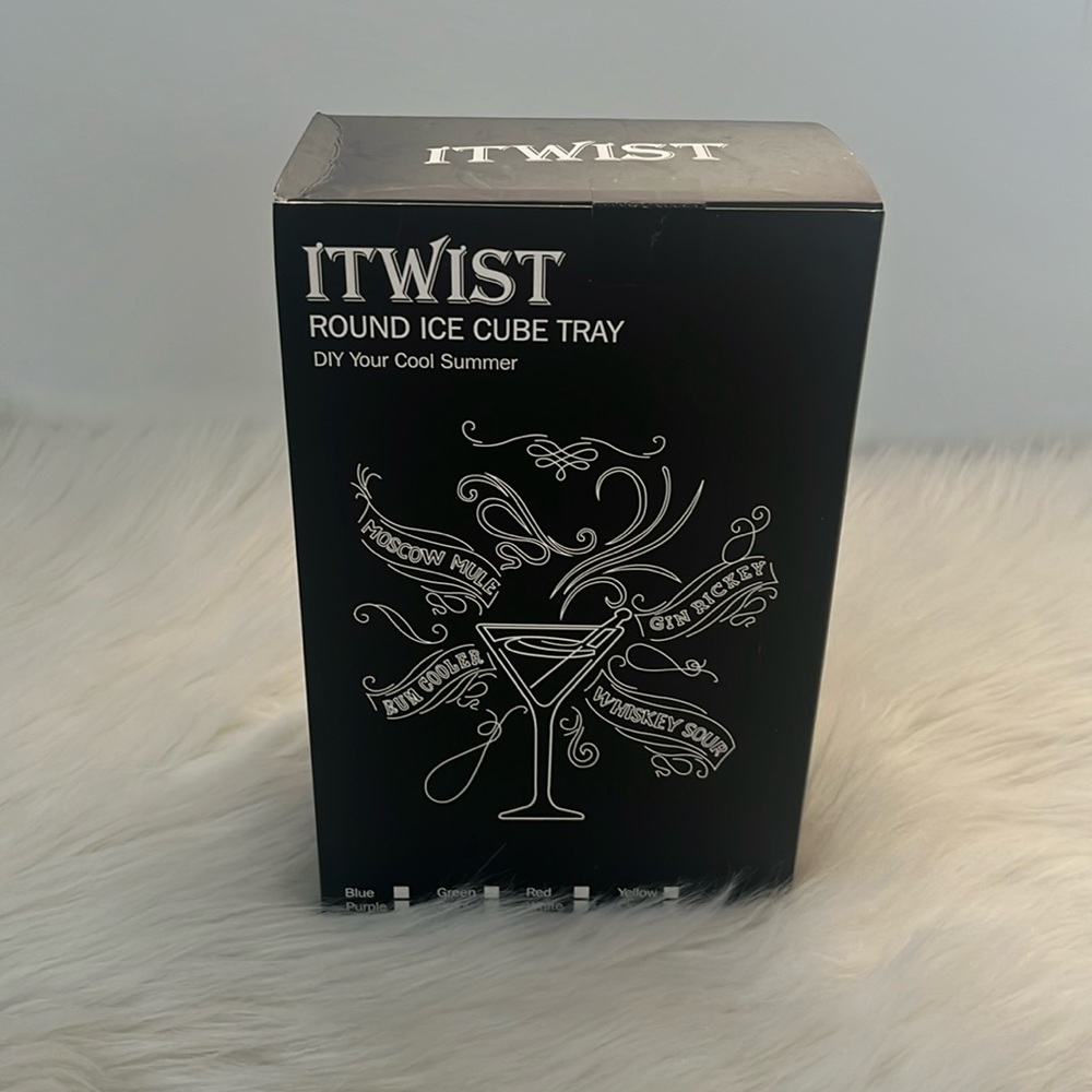 ITWIST Round Ice Cube Tray DIY Cocktail Drinks